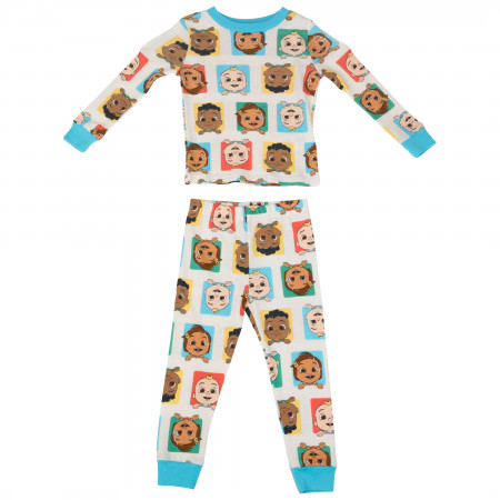 Cocomelon Kids 2-Piece Long Sleeve Toddler Pajama Set